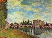 Br�cke und M�hle von Moret im Sommer nach Sisley